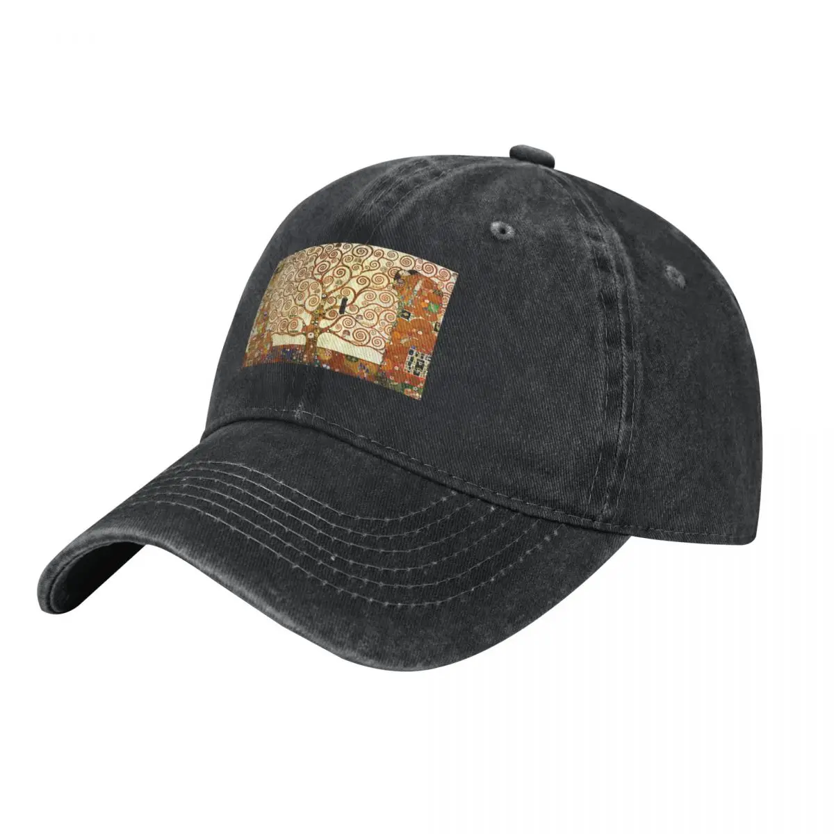 HD The Tree of Life, 1905 by Gustav Klimt - HIGH DEFINITION Baseball Cap Beach Outing Icon Christmas Hat Girl Men's