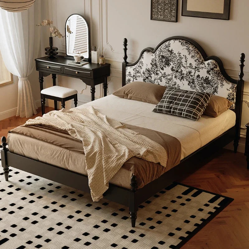 

Designer Wooden Double Bed Rustic High Quality Modern Simple Hotel Adults Beds King Modern Design Camas De Dormitorio Furniture