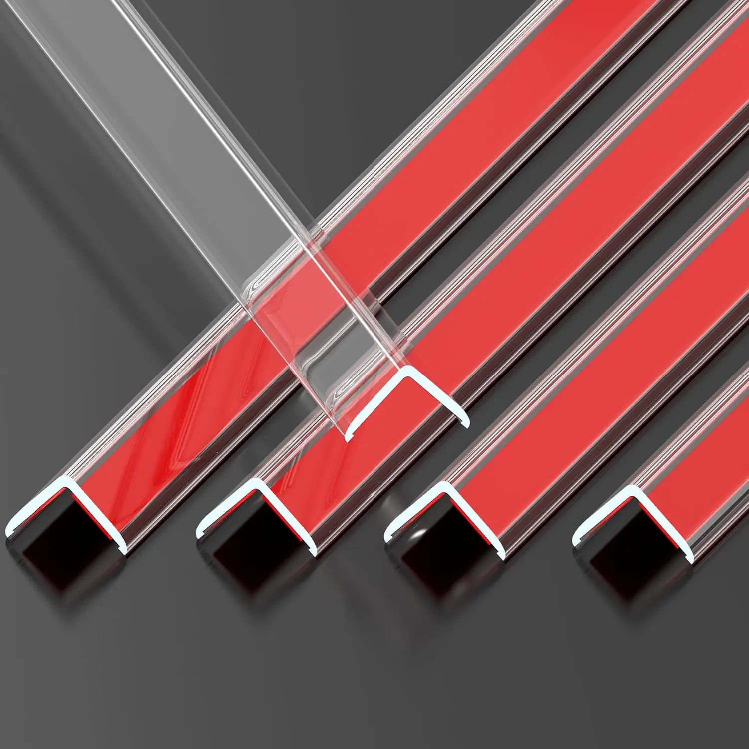 

Прозрачные самоклеящиеся мини-защитные уголки для стен, легко устанавливаются для безопасности дома, набор из 5 штук