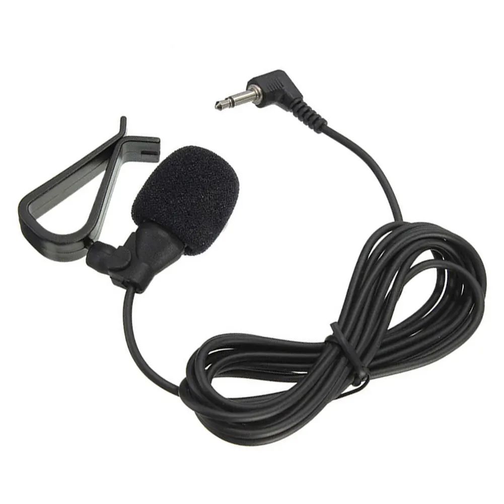 3.5mm Car Audio Microphone Radio Microphone Plug Wired Mic 3m Cable For Bluetooth-compatible Pioneer Stereo Receiver PC Auto DVD