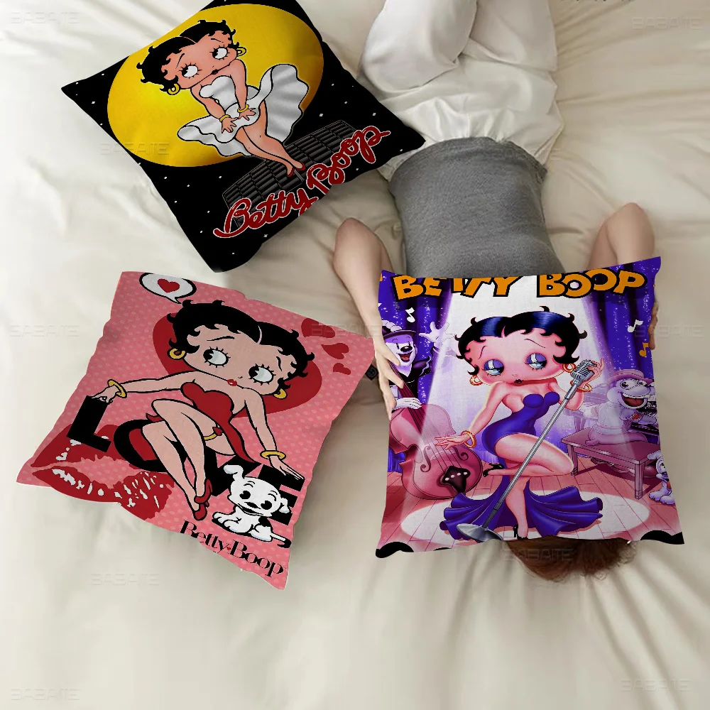 

B-Betty-Cute-B-Boop Cushion Cover 30x50 Polyester Sofa Cushions Decorative Throw Pillows Home Decoration Pillowcover