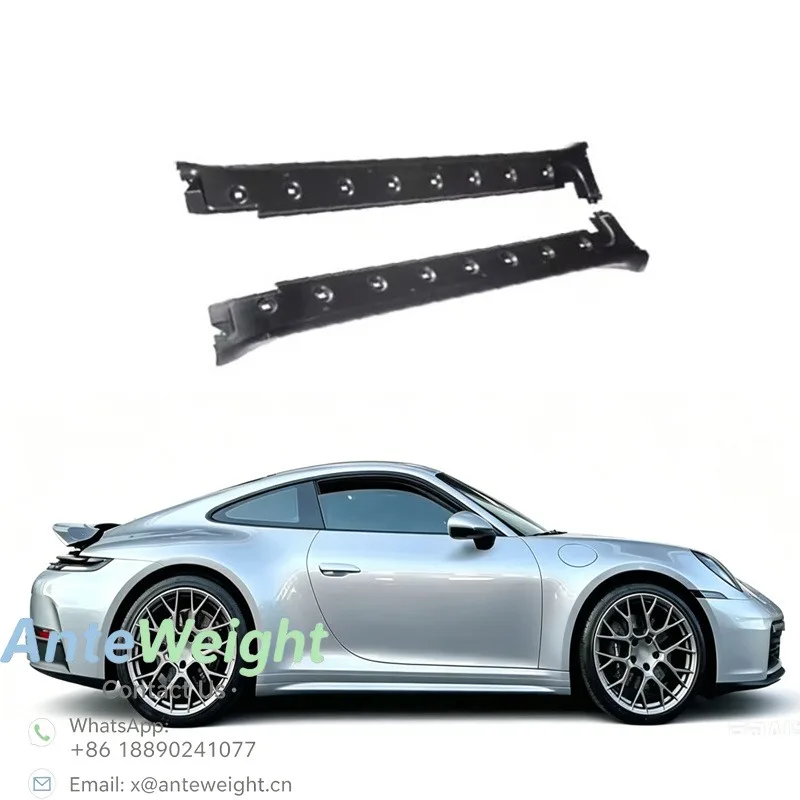 PP Material Sport Design Side Skirt Aero Kit Upgrade for Porsche 992 Carrera