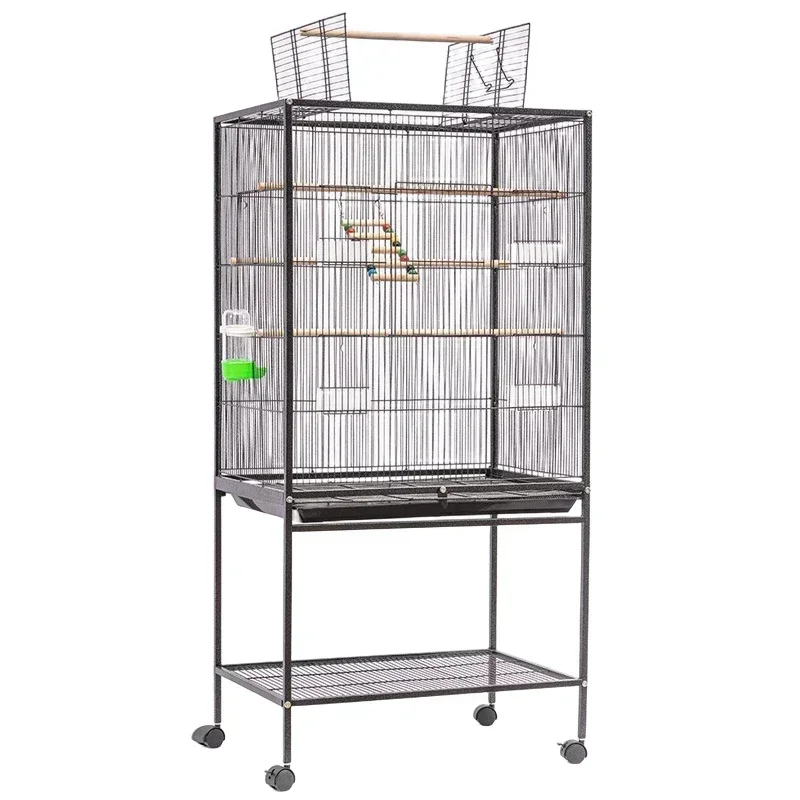 108cm Large Metal Luxury Bird Cage Luxury House for Finch Canary Parrot Bird Flight Cage High Quality Breeding Cage