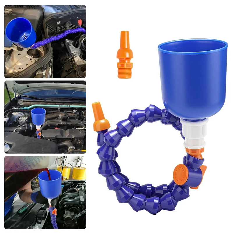 

Flexible Refueling Funnel - Universal Spill-Proof Gas/Oil Funnel for Cars, Motorcycles & Lawn Mowers