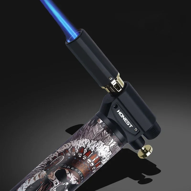 HONEST Multi Functional Outdoor Barbecue Kitchen Baking Lighter Turbo Torch Cigar Lighter Welding Gun Butane Gas Lighters - Image 3