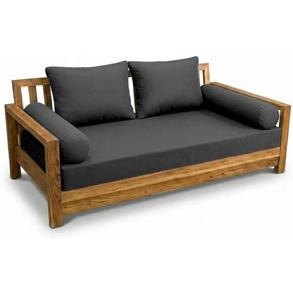 

Crib Size 5-Piece Outdoor Daybed Set with Mattress, Cushions, and Bolster Pillows