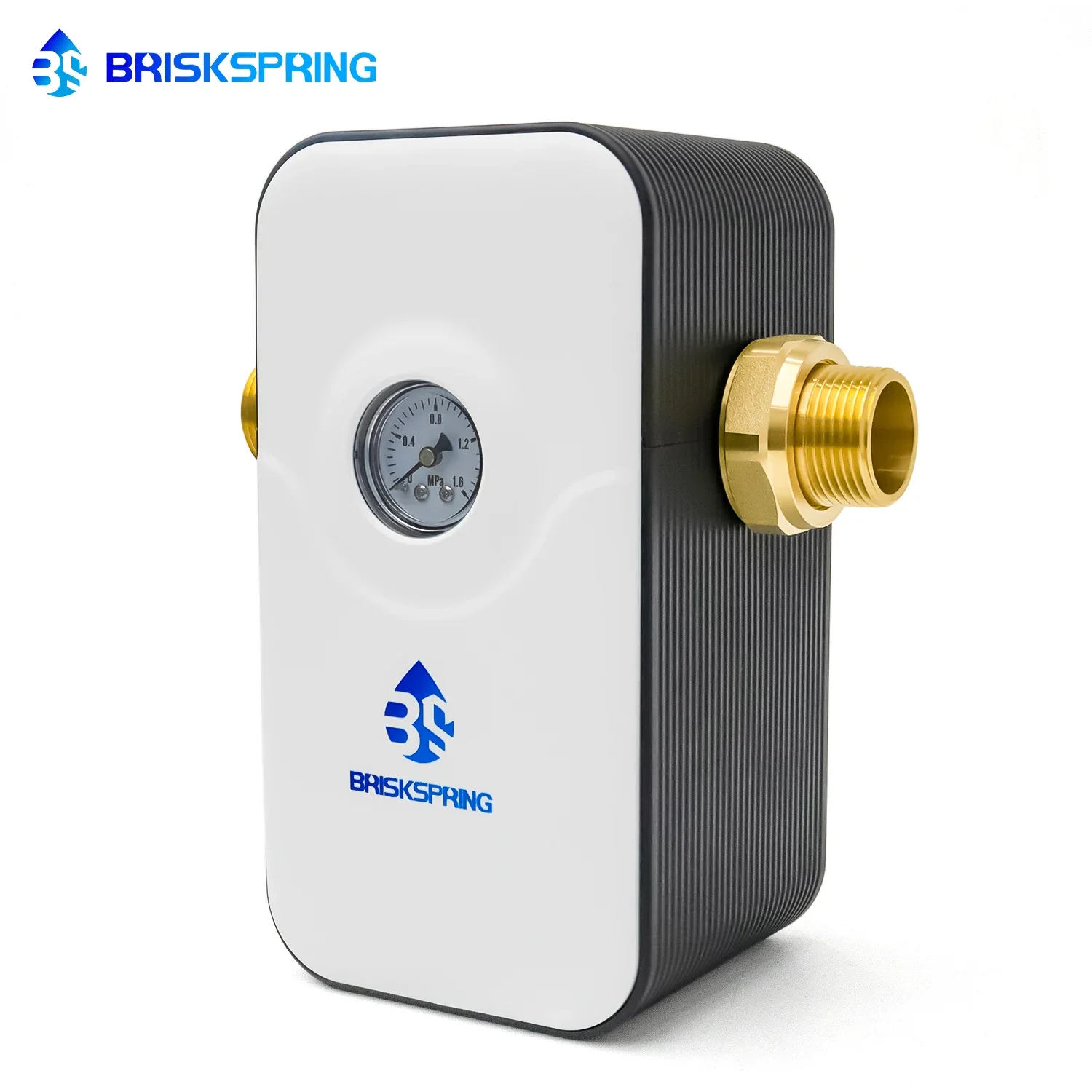 BriskSpring Whole House Water Conditioner Descaler Salt Free Water Softener System Hard Water Treatment 6 Ton/Hour Large Flow