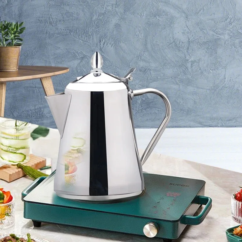 Sanqia1550 1800ml Stainless Steel Water Bottle Cold Water Kettle Water Pot Suitable for Induction Cooker Kitchen Items