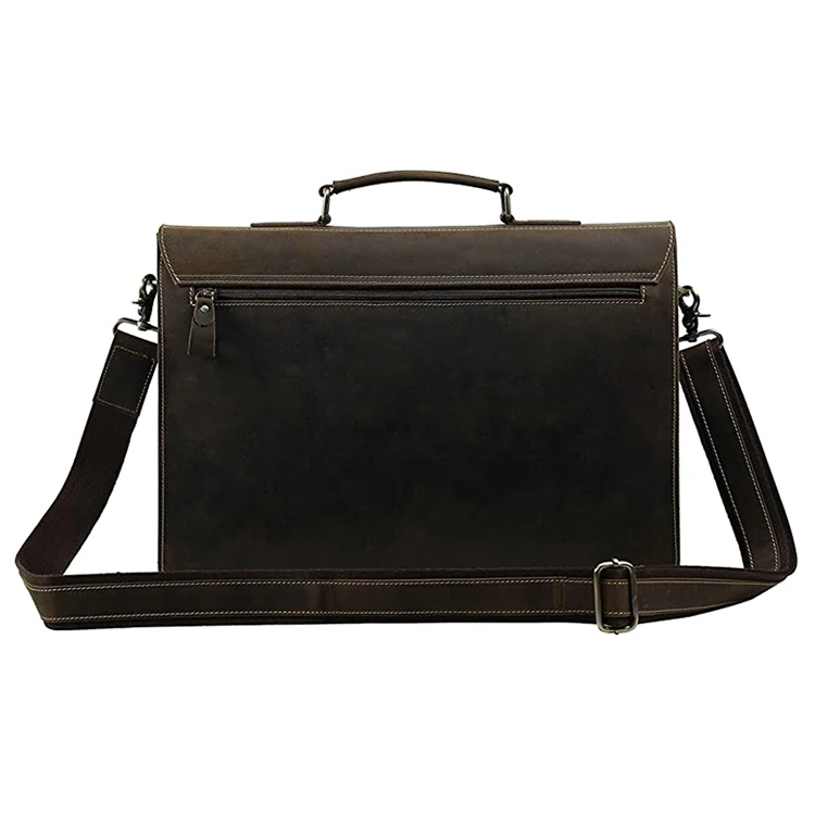 Full grain leather messenger bag men custom briefcase bag vintage leather bags men