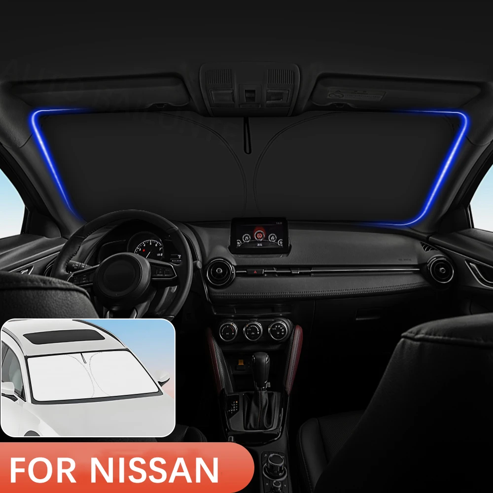 For Nissan X-TRAIL Altima Rogue Car Windshield Sunshade Cover Front Window Sun Shade Visor Auto Interior UV Protection