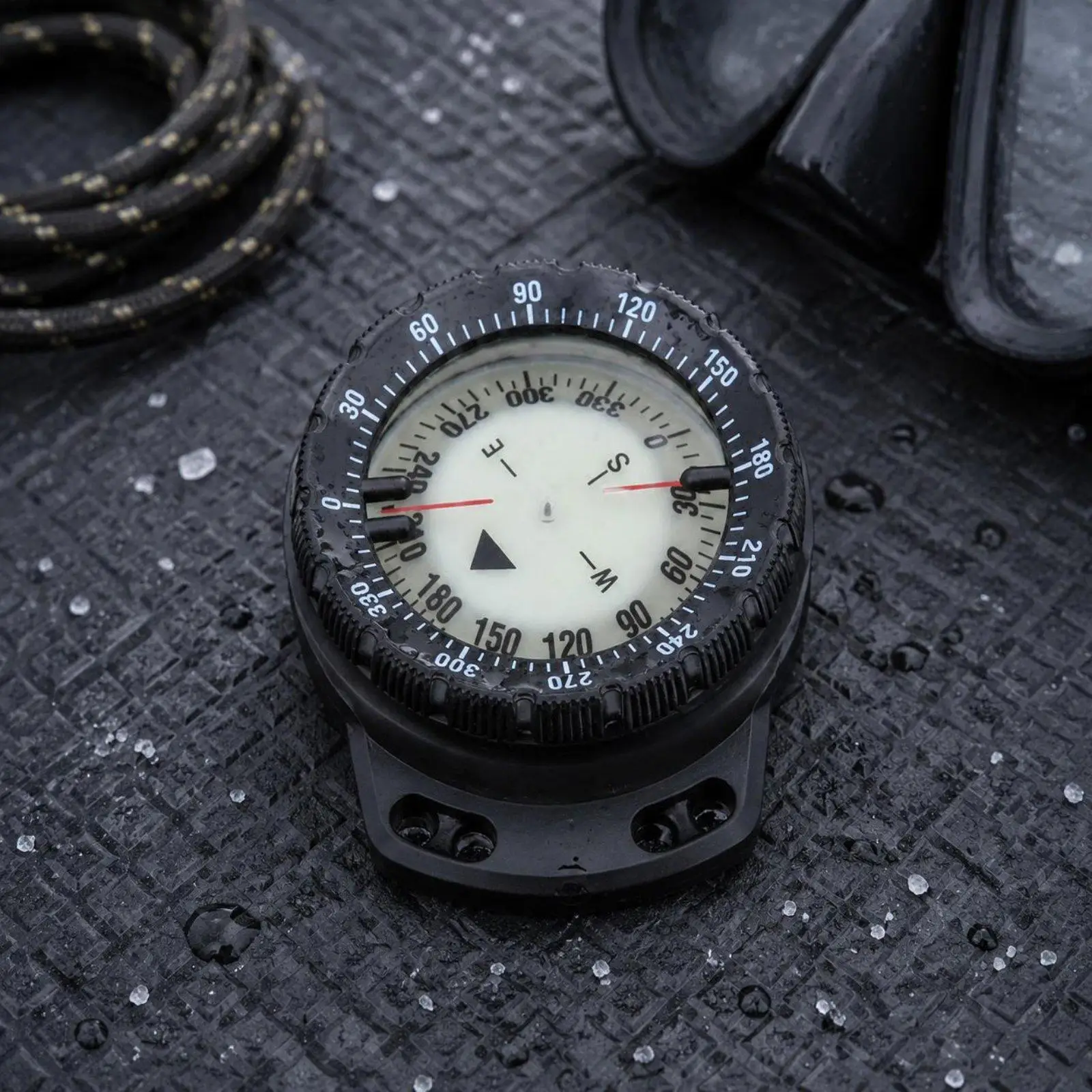 Diving Bcd Jacket Multi Purpose ABS Perspex Compass Survival Mini Navigation Map Tool for Scuba Divers