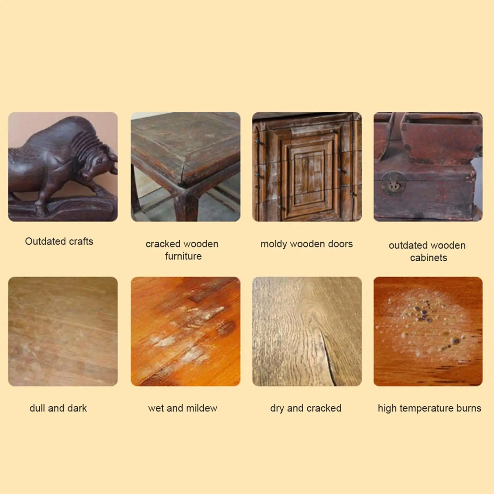 Home Wood Seasoning Beewax Furniture Beeswax Polishing Wood Floor Furniture Cleaner Wear-Resistant Wax Furniture Care Cleaning