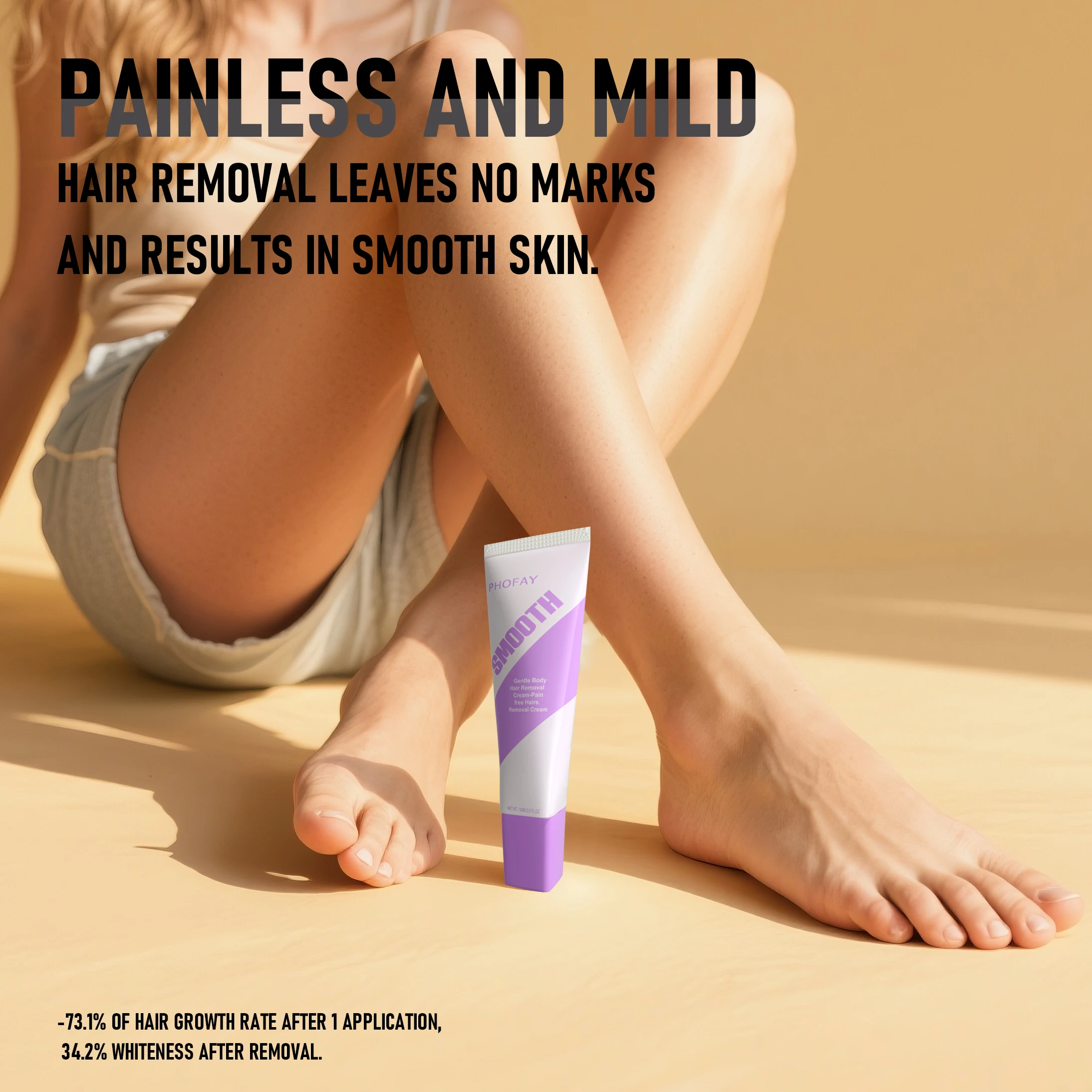 

PHOFAY Hair Removal Cream Permanent Epilator Cream Intimate Areas Health Painless Hair Remover Growth Inhibitor for Woman Men Bo