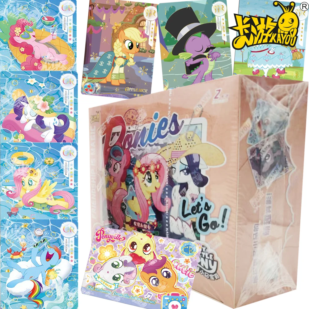 

Kayou Genuine My Little Pony Collection Cards American Animation Lovely Figures SSR UR SR Friendship Eternal Cards Toys Gifts
