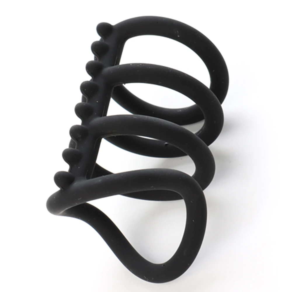 Skin Friendly Silicone Keel Shaped Intimate Loop for Men Stretch Elastic Reusable Washable Discreet Portable Multifunctional
