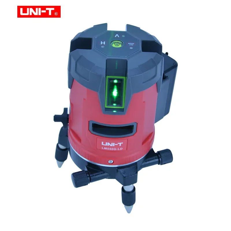 UNI-T2/3/5 Lines Touch Type Green Laser LevelLM520G-LD/LM530G-LD/LM550G-LD360 Degree Dual Fine Adjustment KnobIndoor Outdoor Use