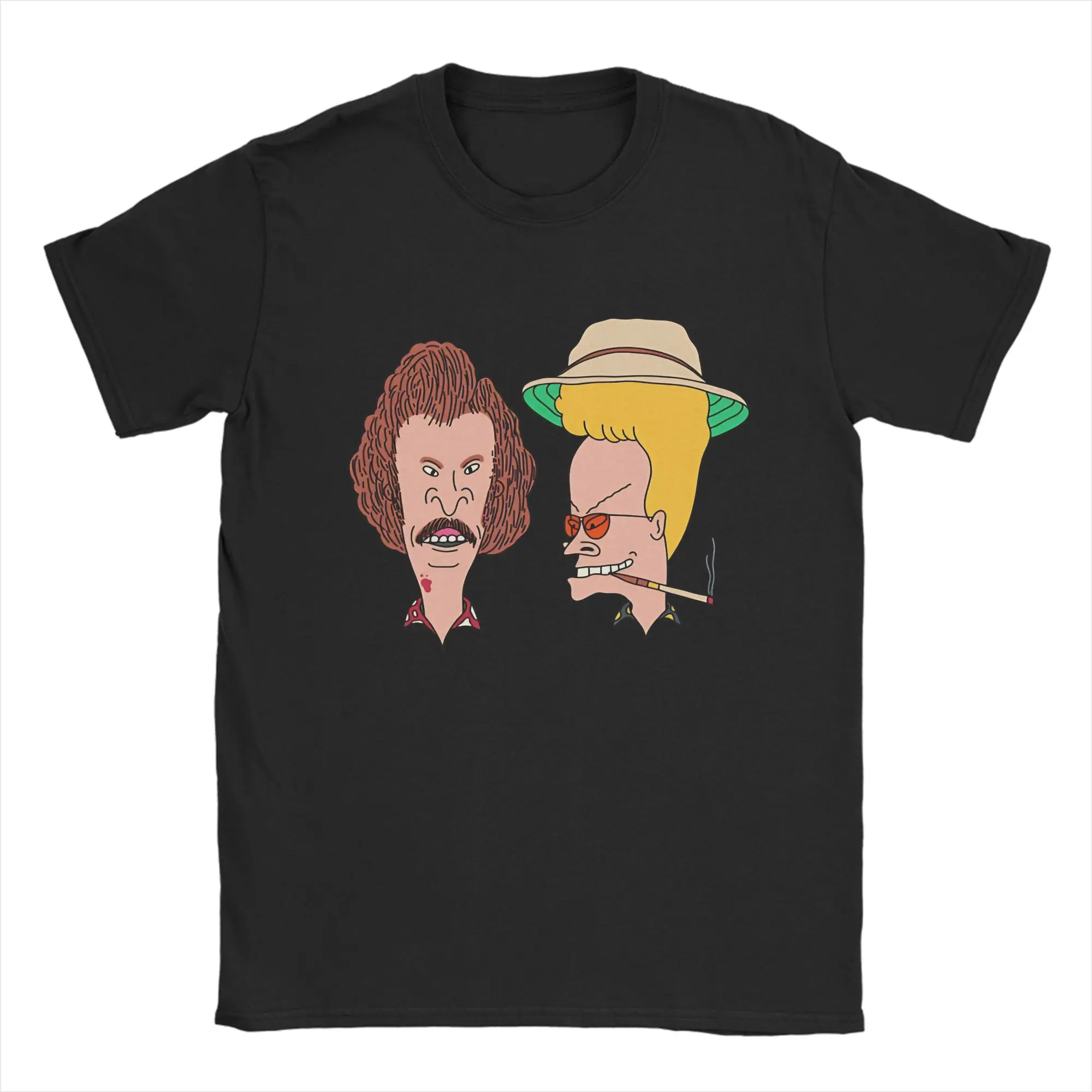 Beavis Butthead T Shirts Men Cotton Awesome T-Shirts Round Collar  Tees Short Sleeve Tops New Arrival