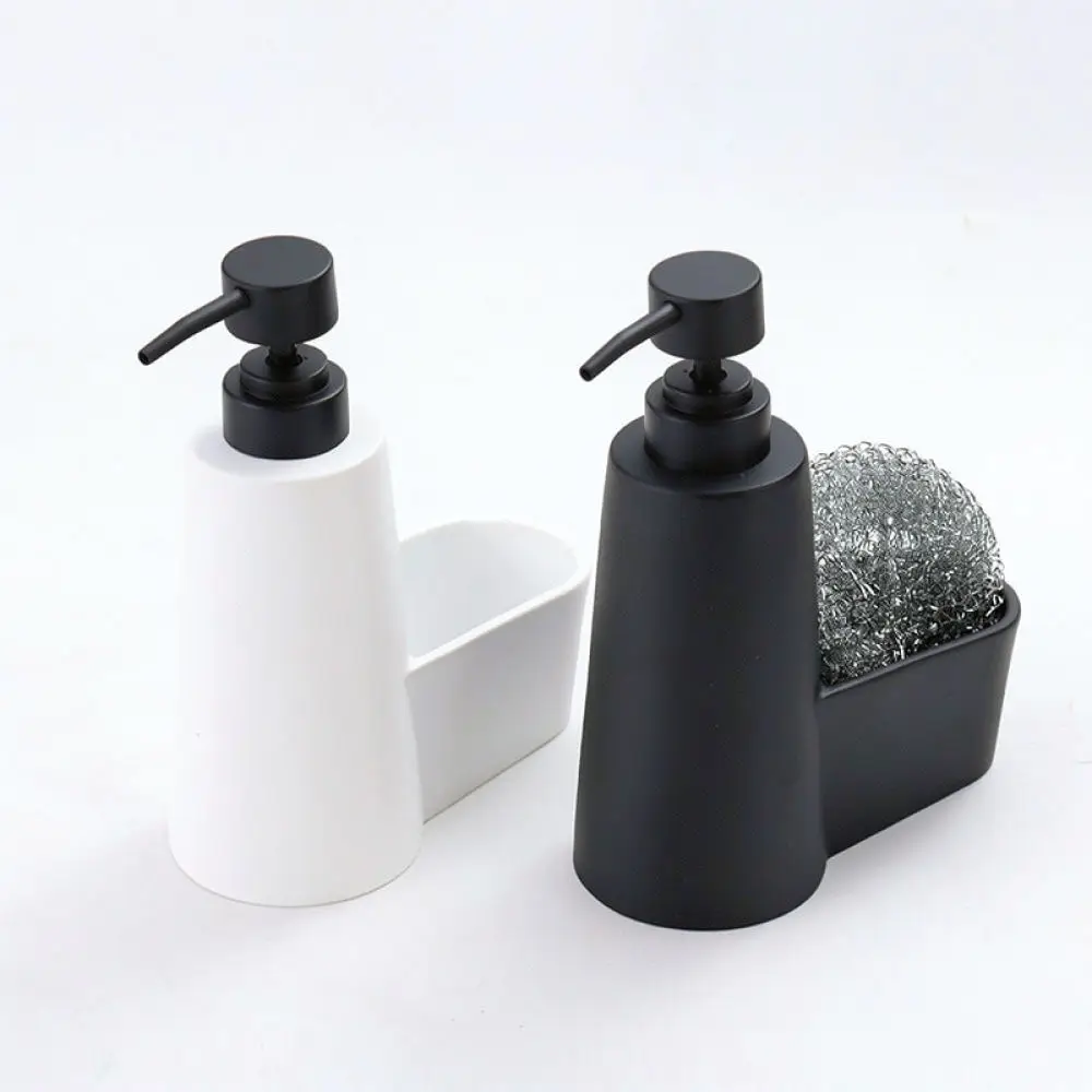 Kitchen Soap Dispenser Matte Resin Liquid Detergent Bottle Press Pump Organizer Hand Dish Wash Lotion Container Countertop