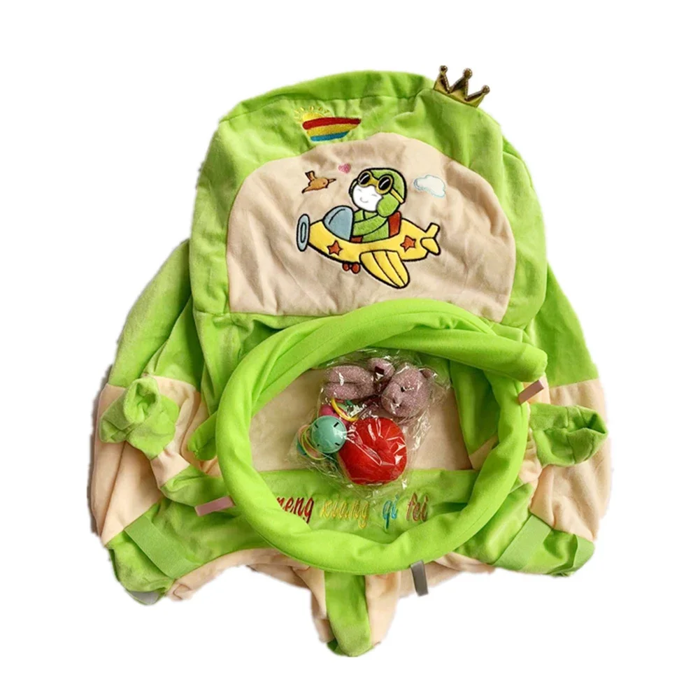 Cartoon Infant Learning Sit Sofa Skin Plush Support Feeding Chair Without Cotton Chair Feeding Seat Skin for Toddler Nest