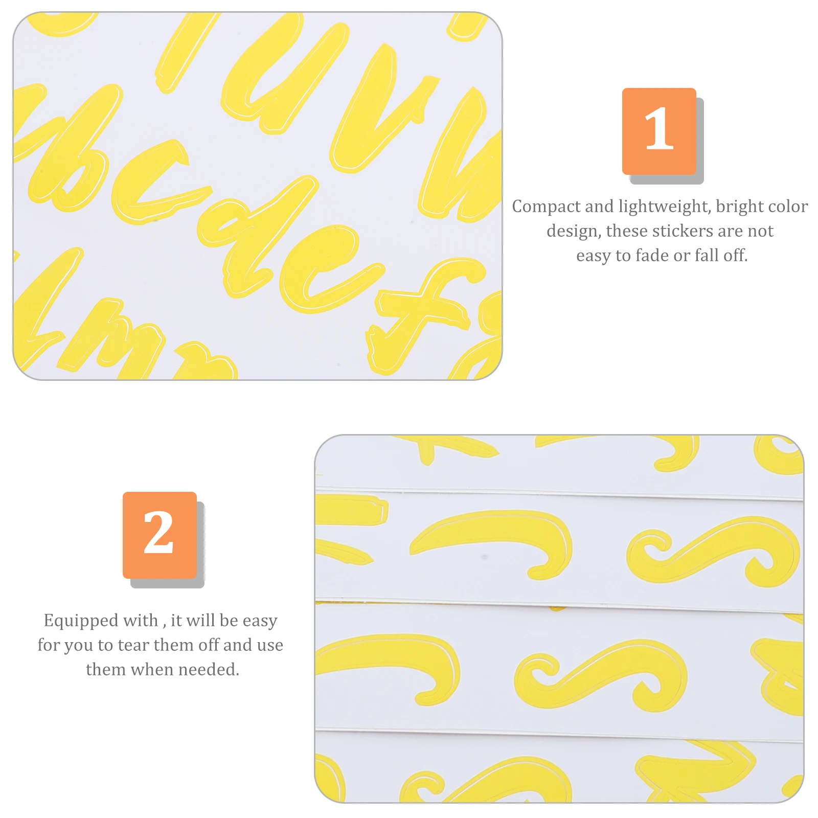 

12 Sheets Letter Alphanumeric Label Scrapbook Letters and Numbers Stickers Pvc Adhesive Mini Alphabet
