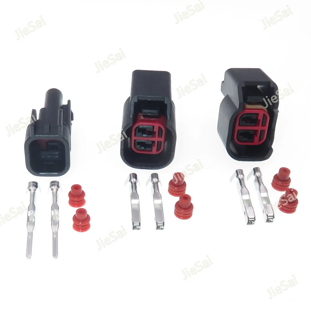 2 Pin 7283-5967-30 Female EV6 EV14 USCAR Fuel Injector Electrical Connector sr20det rb30 GTR FAST ls2 ls3 Universal Plug
