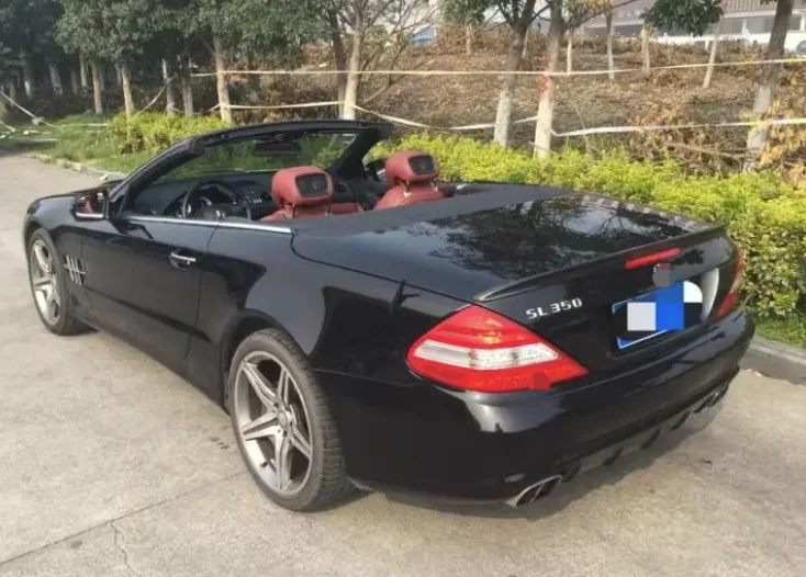 for Mercedes Benz R230 rear trunk lip spoiler tail wing SL SL350 SL500 SL55 SL63 modified deflector 2003-2012 year