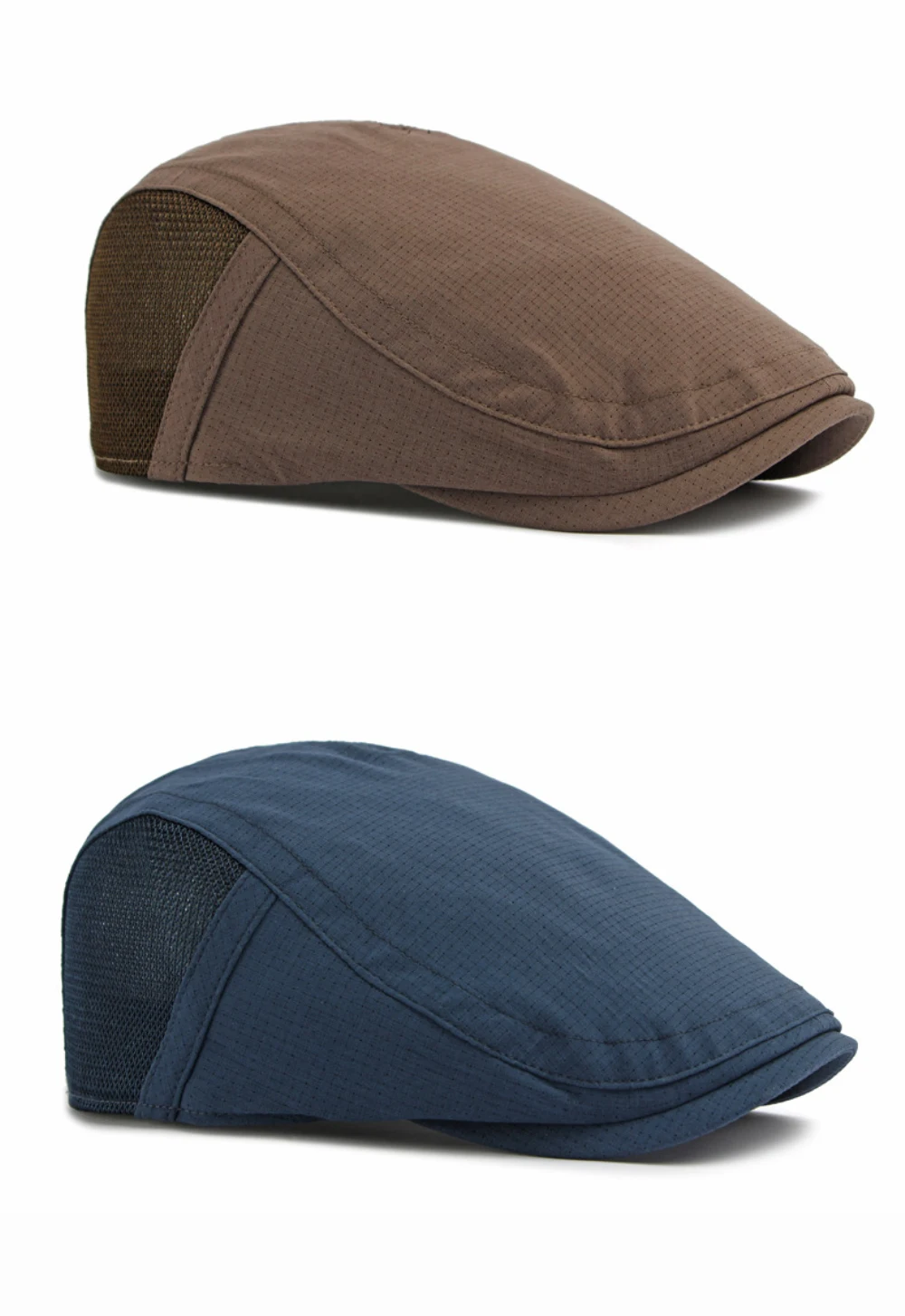 HT5109 Herren- und Damen-Baskenmützen, Frühling-Sommer-Sonnenkappe, Retro-Künstlermütze, Unisex Ivy Flat Cap, Verstellbare Netz-Baskenmütze – Detail 8