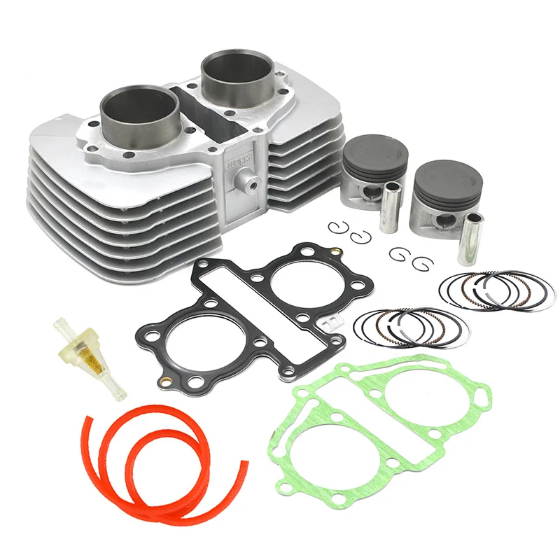 Road Passion 53mm Air Cylinder Block & Piston Ring Kit Head Gasket Oil Tube For Honda CA250 CMX250 CMX250C Rebel 250 CA CMX