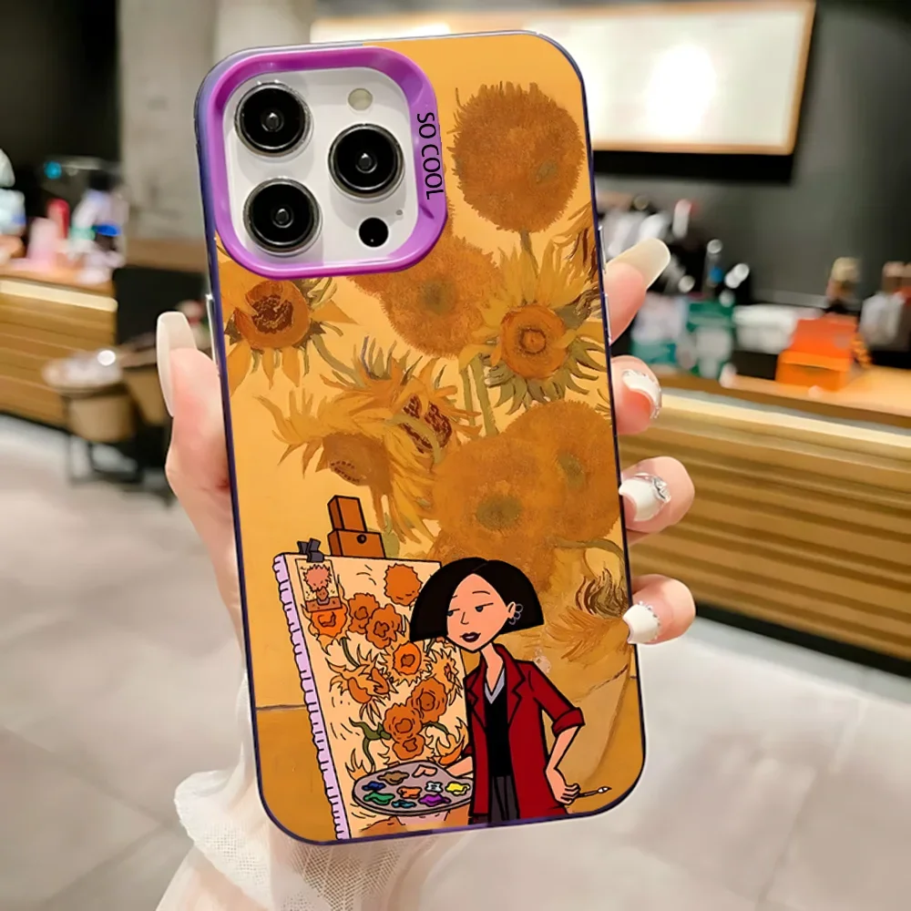 C-Cool-D-Daria  Phone Case For iPhone 16,15,14,13,12,11,Mini,Pro,SE,MAX Purple Matte Silicone Cover