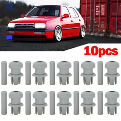 10pc For VW Jetta A2 GOLF 2 3 MK2 MK3 POLO 6N 191867775A 01C Boot Tailgate Trunk Parcel Shelf Cord String Clips Mount Hook