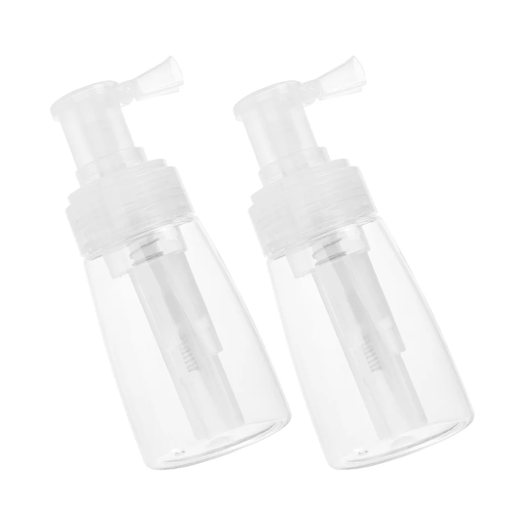 2pcs Powder Spray Container Refillable Dry Powder Bottle Sprayer For Travel Glitter Root Touch-Up Portable Dispenser Baking Hair