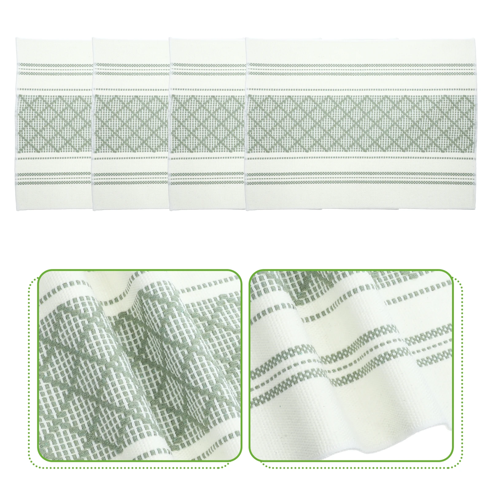 

4 Pcs Placemats Set Polyester Cotton Dining Kitchen Table Mat Decorative Washable Cozy Fall Thanksgiving Halloween