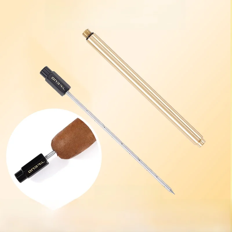 

Высококачественный инструмент JIFENG Season из чистой меди и нержавеющей стали: двойная прочная игла, пробойник для сигар, длинный стержень