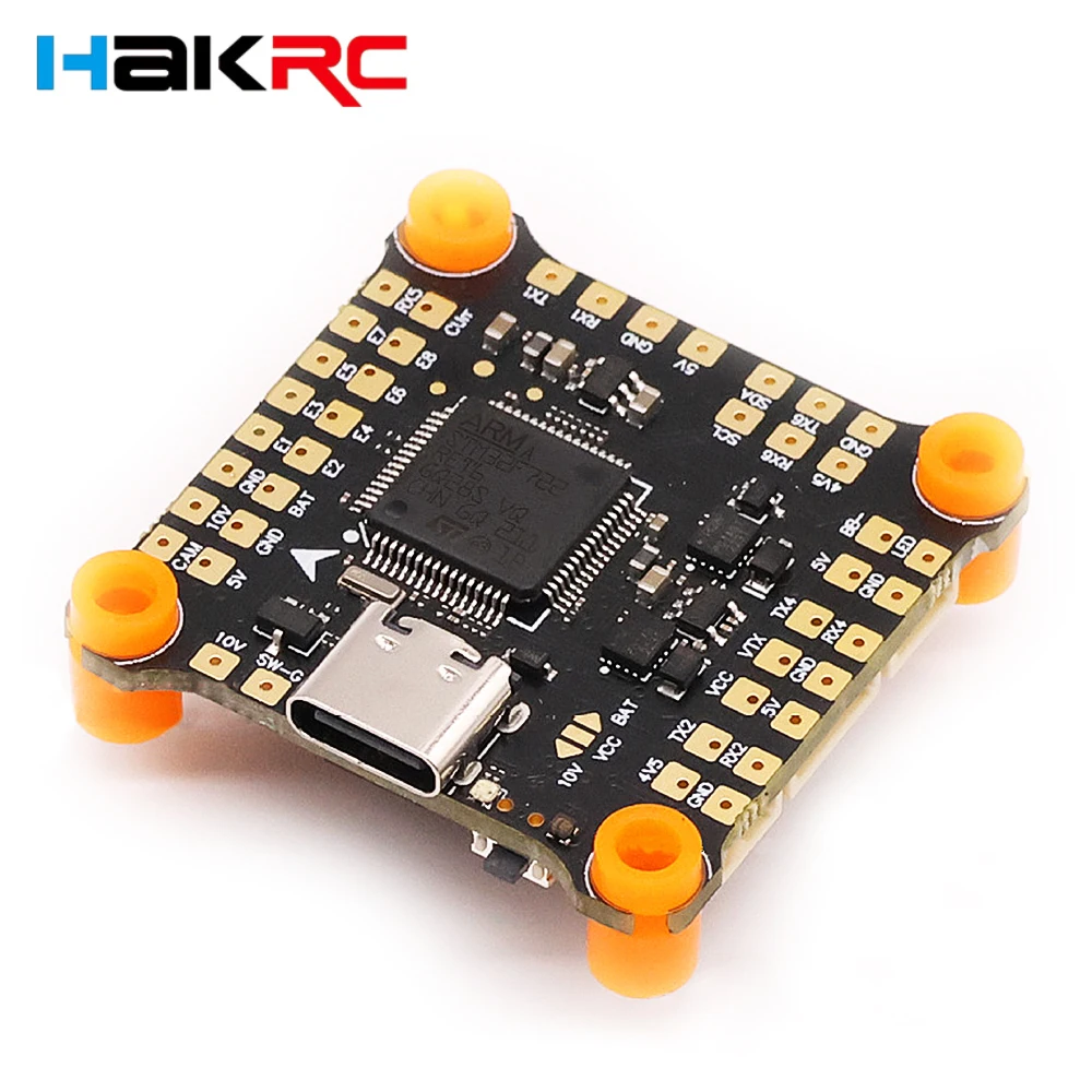 HAKRC F722 V2 DJI F7 OSD Flight Controller 3-6S Lipo Dual BEC 5V 3A / 9V 2.5A Betaflight STM32F722RET6 30x30mm for RC FPV Drone