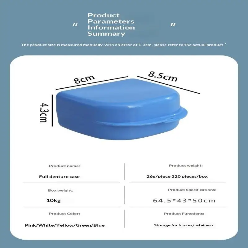 Tragbare Kunststoff-Zahnprothesenbox mit individuellem Logo, mehrfarbig, für Zahnkliniken und den Heimgebrauch – Detail 8