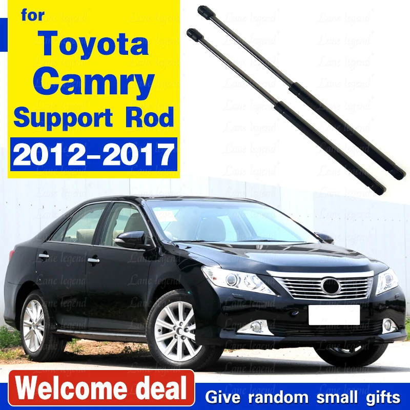 2Pcs Auto Car Front Engine Bonnet Gas Struts Bars Damper Hood Lift Support Shock For Toyota Camry 2006-2017 Support Gas Spring