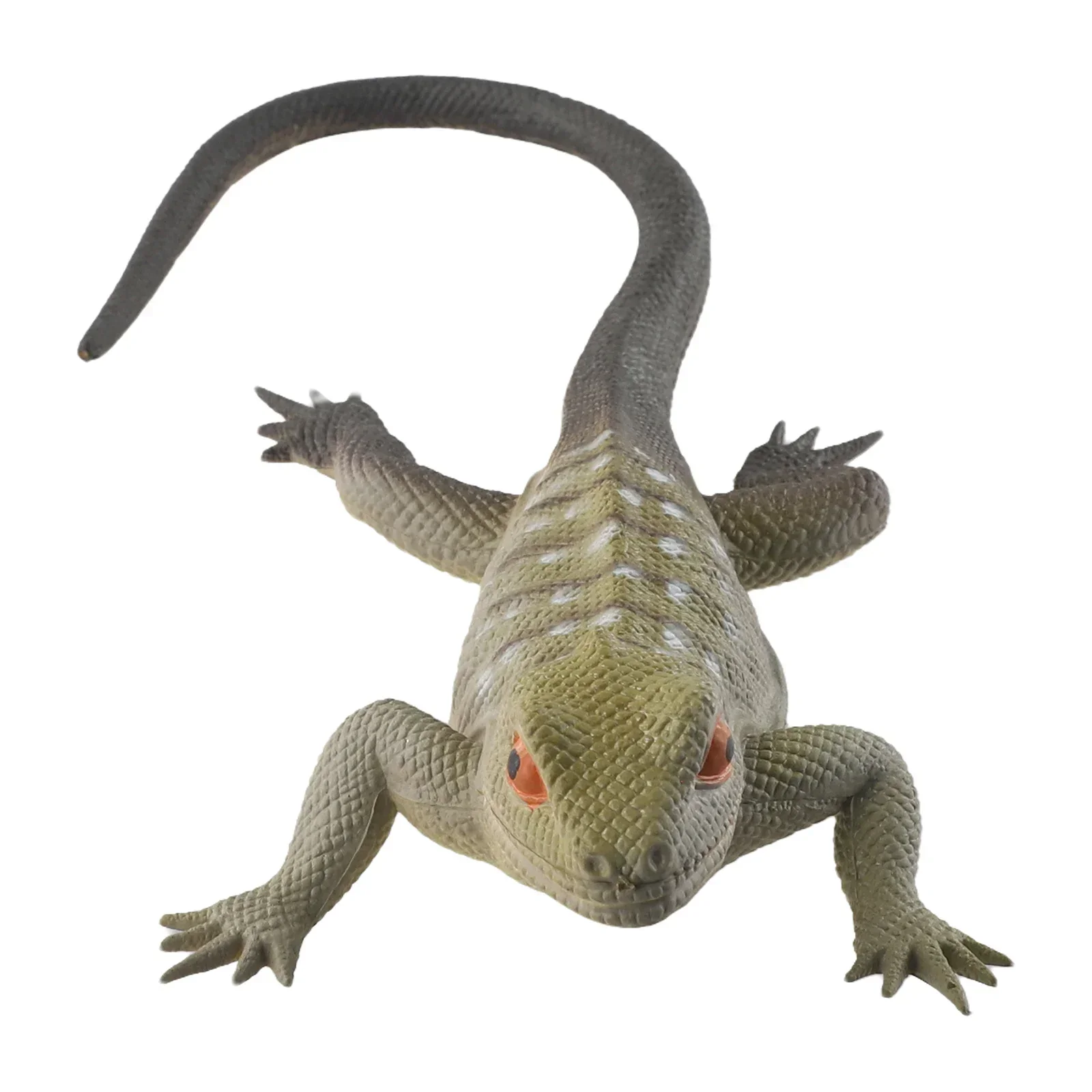 Soft Feel Lifelike Shape Rubber Lizards Rubber Vocal Animal Model Zoo Reptile Vivid Soft Rubber Lifelike Shape Prop Kids