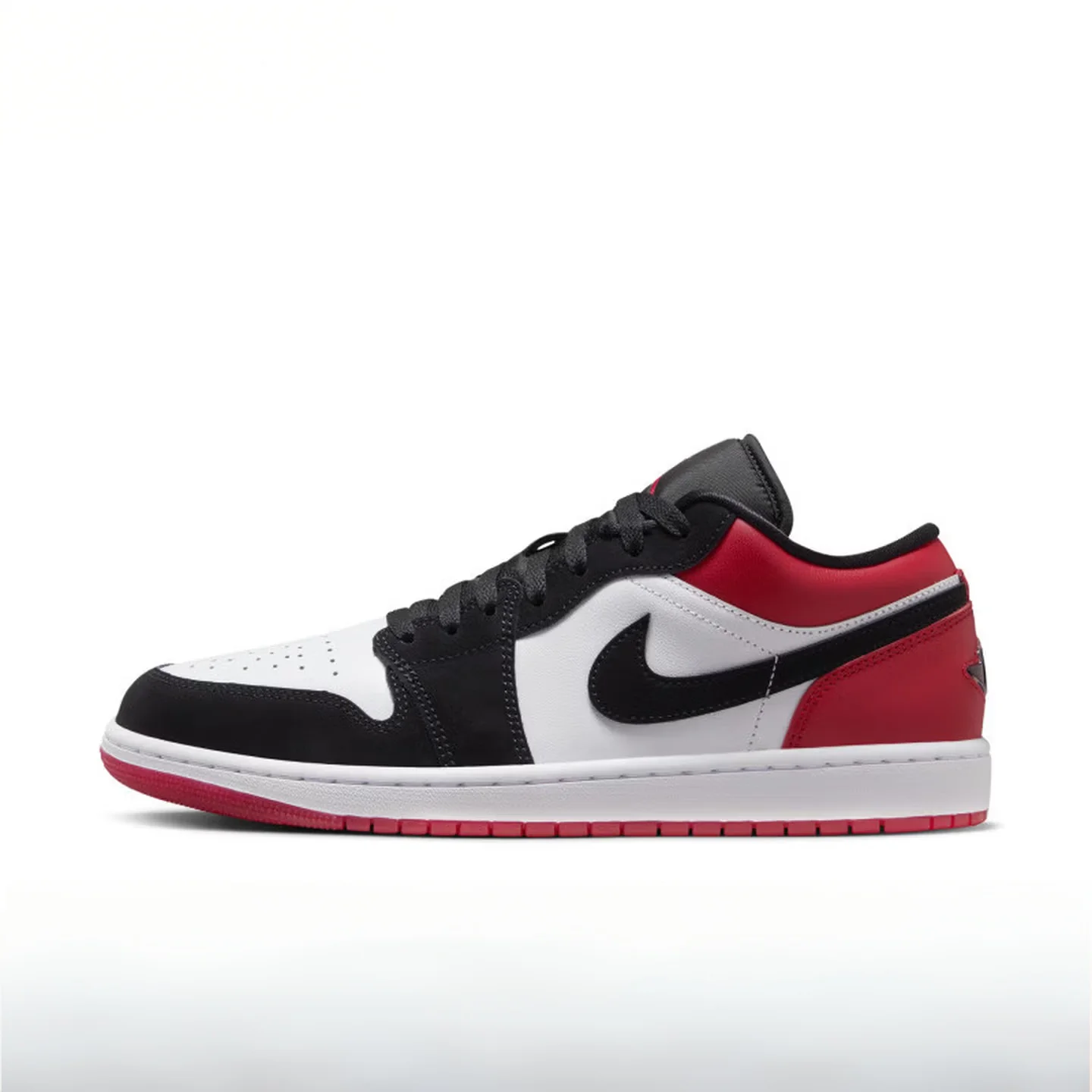 Nike AJ1 Air 1 Low “White Black GymRed” Comfortable, Slip-Resistant, Durable Retro Basketball Shoes Unisex Style IB8971-106 - view 2