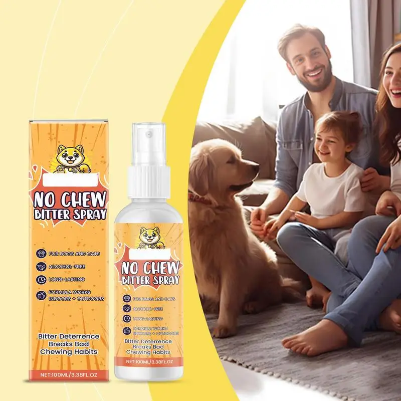 

Anti Chew Bitter Spray Dog Corrector Spray Bitter Ingredients Stop Barking Licking Supplies For Small Medium Puppy Cat