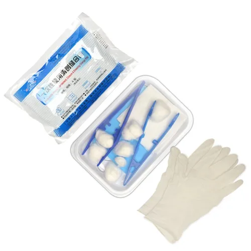 Imagen 2 del producto Kit de sutura de primeros auxilios esterilizado desechable, juego médico para el cuidado de heridas, para desbridamiento, cierre y cambio de vendaje, accesorios