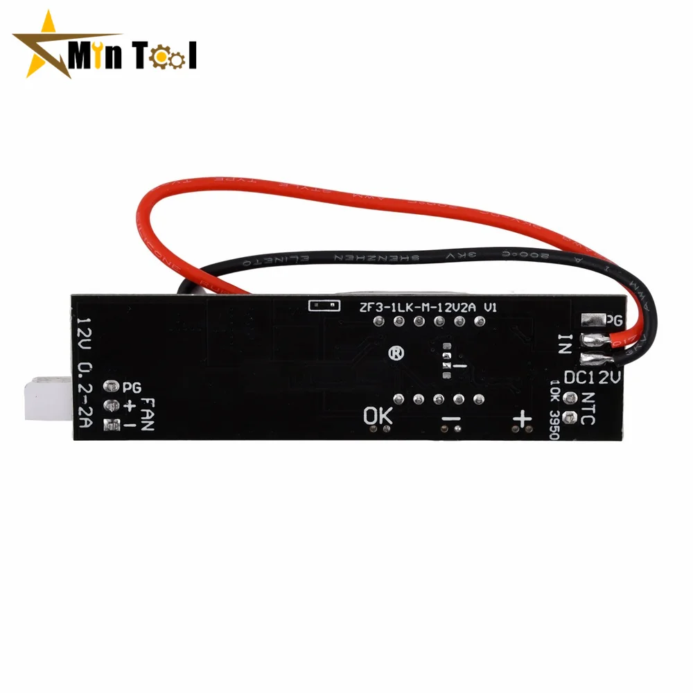 DC 12V 0.2-2A DC PWM 2-3 Wire Fan Temperature Control Speed Controller for Chassis Computer Noise Reduction Module