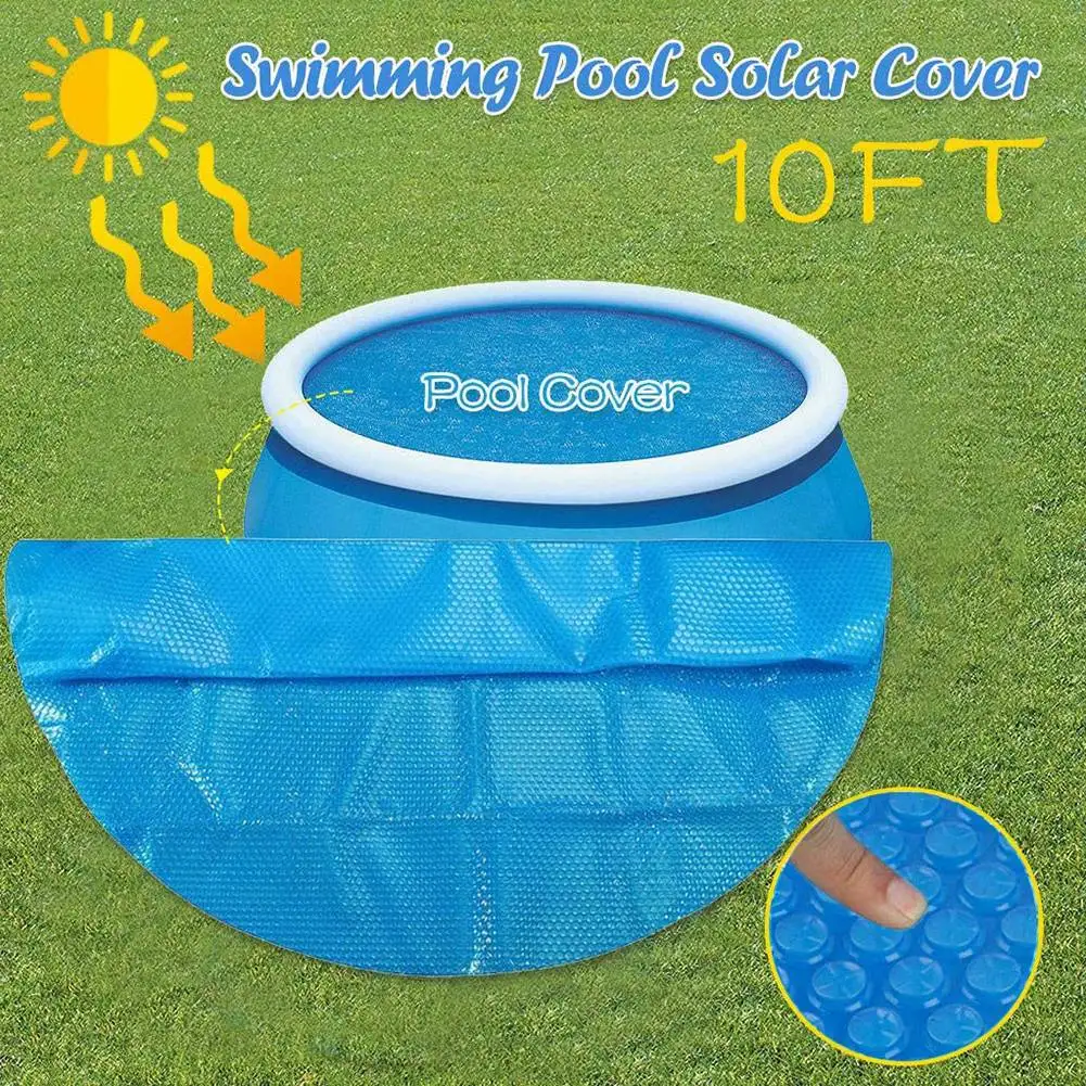 

Eco-fPool Cover Dust Protector, Round Above Ground Inflatable Swimming Pool Cloths, Solar Cover for Round Frame