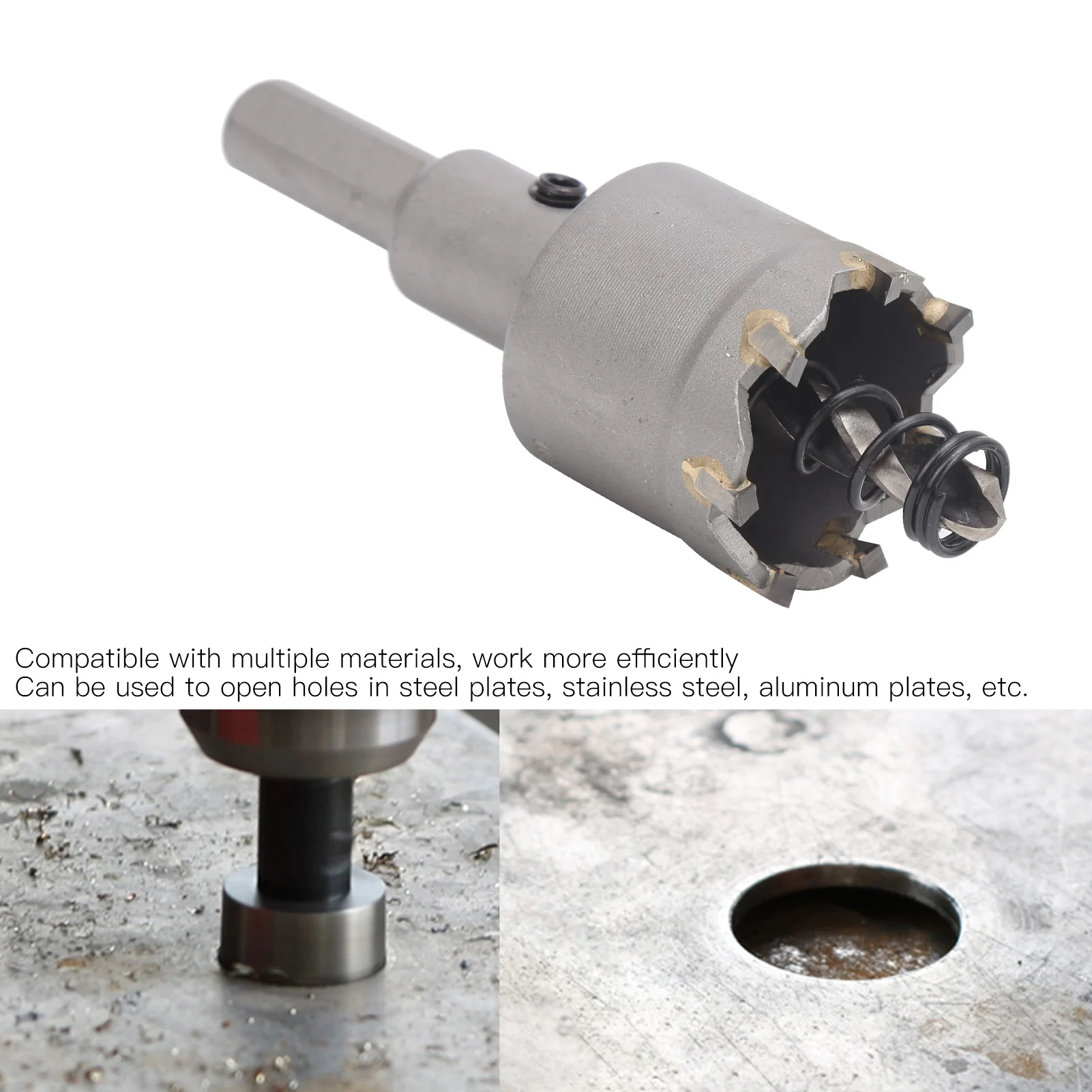 Alloy Hole Opener Alloy Hole Saw Hole Saw Carbide Reamer Bit Alloy Opener Metal Thick Sheet Electrician Cutter Kit Hole Saw Kit