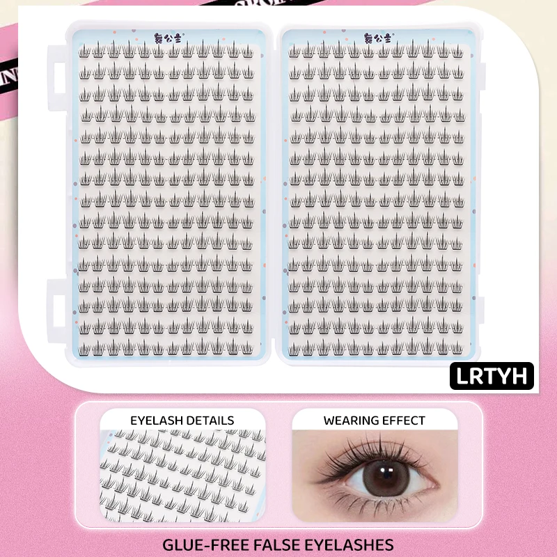 30 Reihen DlY Einzelne Cluster-Seide, handgefertigt, Cluster-Wimpernbuch, Wimpernverlängerung, künstliche Wimpern, segmentierte Wimpernverlängerung – Detail 11