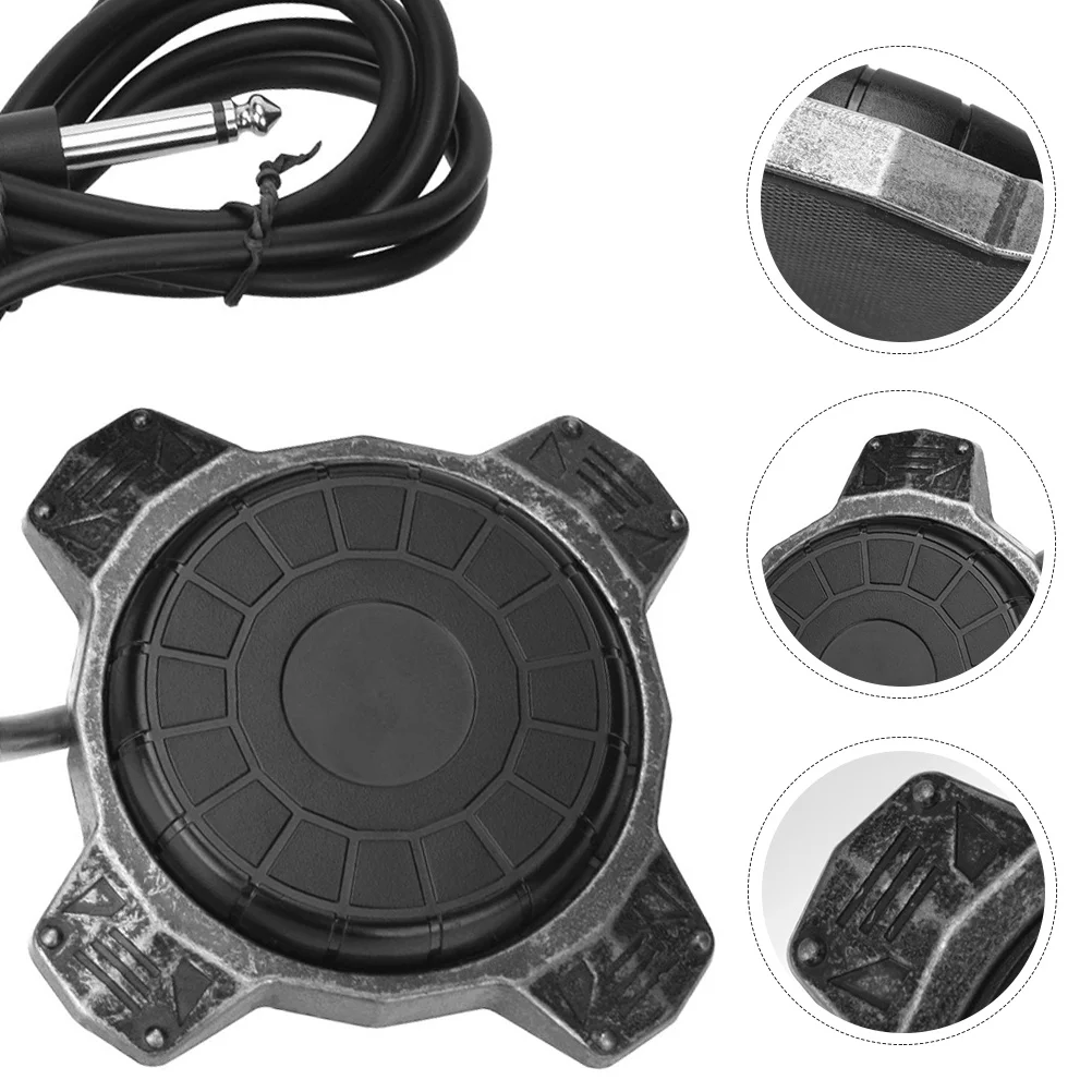 

Эластичная педаль для татуировок из гальванического алюминиевого сплава, 360-градусный ножной переключатель без мертвого угла для комплекта шнура для тату-машины