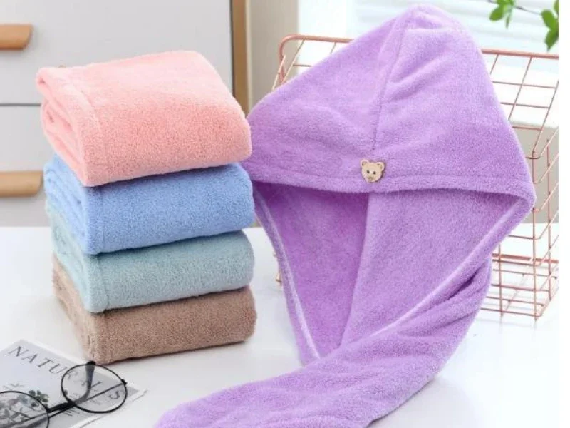 

Women Long Hair Quick-Dry Hair Towel Soft Microfiber Towels Shower Cap Towel Bath Hats for Women Dry Hair Cap Lady Turban Head