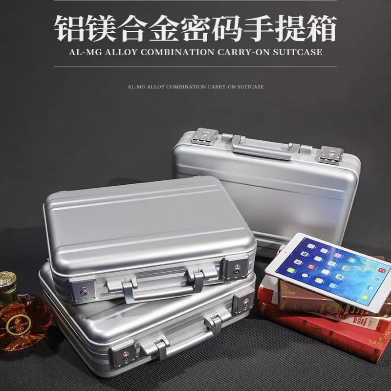 Aluminum alloy suitcase,  business briefcase, computer  equipment,  money safe, instrument