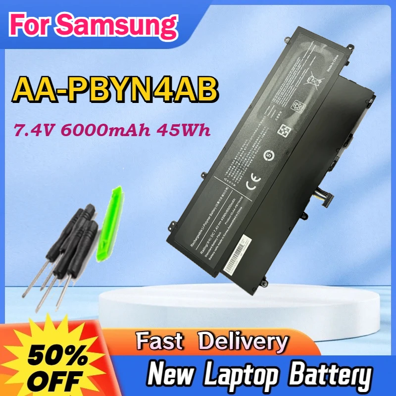 

7.4V 6000mAh 45Wh AA-PBYN4AB Laptop Battery For Samsung 530U3 530U3C NP530V3C NP530U3C 535U3C 530U3B NP530U3B HT3691FC700364