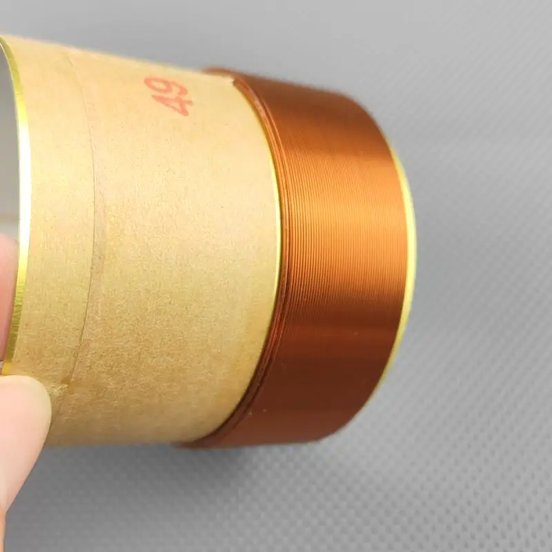 1Pcs 49.5mm  ASV 4-Layers 8Ohm Round Copper Wire Bass Speaker Voice Coil Woofer Sound Driver Loudspeaker Repair Parts
