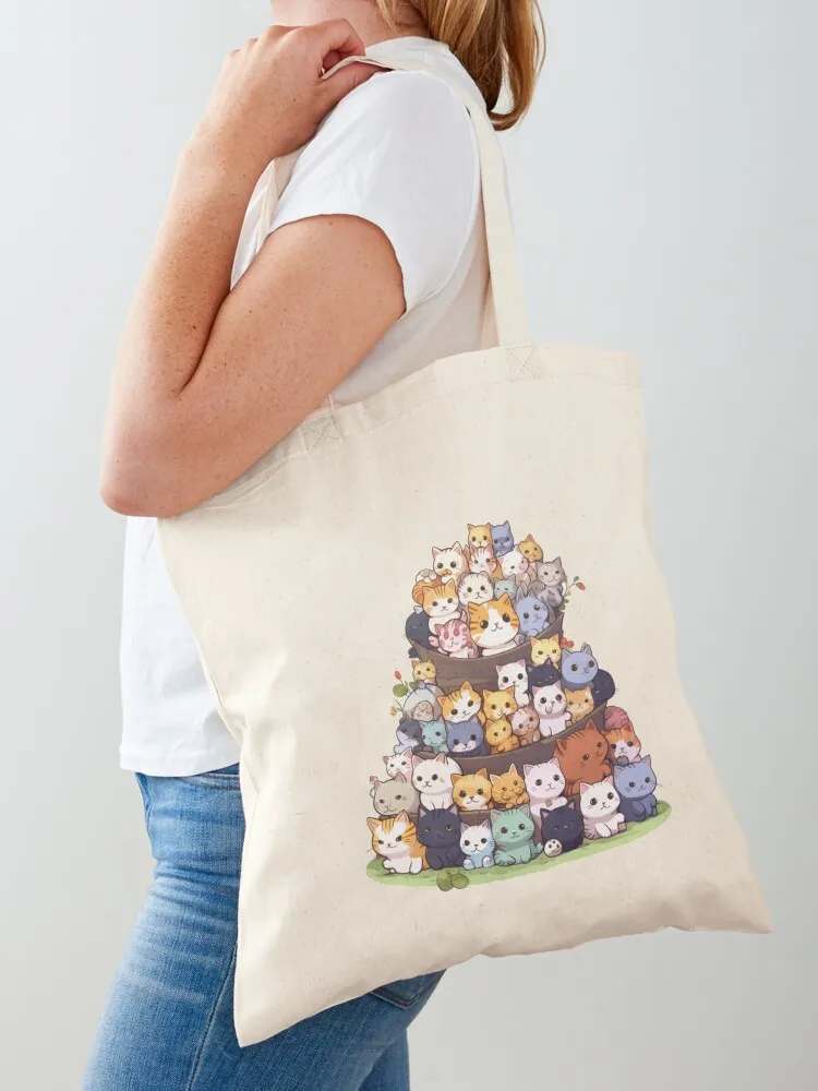 Neko Atsume Tote Bag shopping bag logo female bag Eco